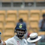 India cricket team’s second innings was giving a solid start by opener KL Rahul , who scored a half century (51 runs) during Day 3 of the second Test at M Chinnaswamy Stadium in Bangalore