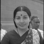 J Jayalalithaa in New Delhi on 9 April 1984