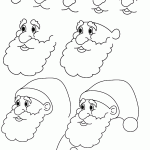 Learn to draw Santa's Face