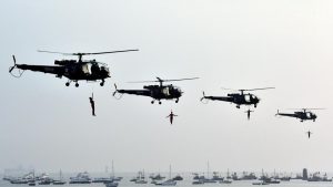Marine commandos demonstrate rescue operation during Navy Day celebrated every year on December 4