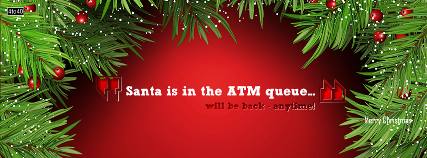 Santa is in the ATM Queue