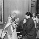 Tamil Nadu CM J Jayalalithaa with former prime minister Narasimha Rao in New Delhi on 16 July 1991