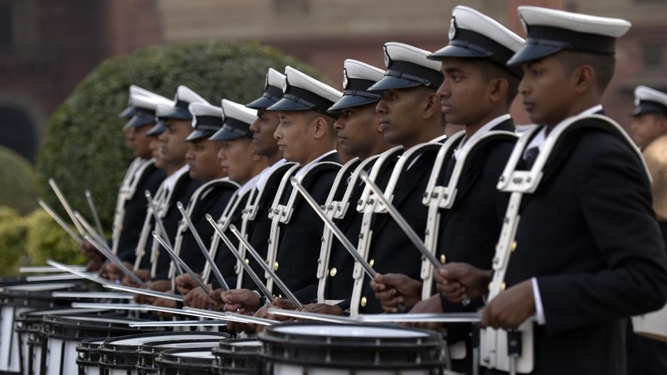 The famed Navy bands go about their routine
