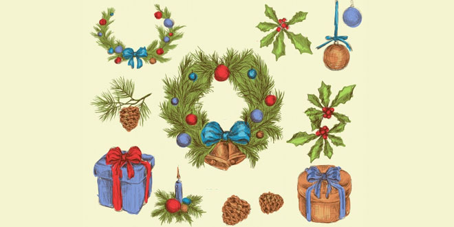 Christmas Decorations - Christmas Ornaments, Tree Decorations, Wreath, Tips