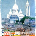 The Montmartre hill, the highest point in Paris, is dominated by the white-walled Sacre Coeur and has become famous as an artists' quarter
