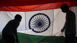 According to the law, the national flag is to be made up of khadi