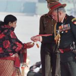 Army Chief Gen Bipin Rawat honours Siachen braveheart Lance Naik Hanamanthappa Koppad''s widow during the Army Day parade in New Delhi