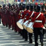 Army bands participate in the 'Army Day parade' at Delhi Cantt in New Delhi