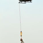Army soldiers display their war skills at the 69th Army Day parade in New Delhi
