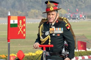 Chief of the Army Staff, General Bipin Rawat inspects the 69th Army Day parade in New Delhi