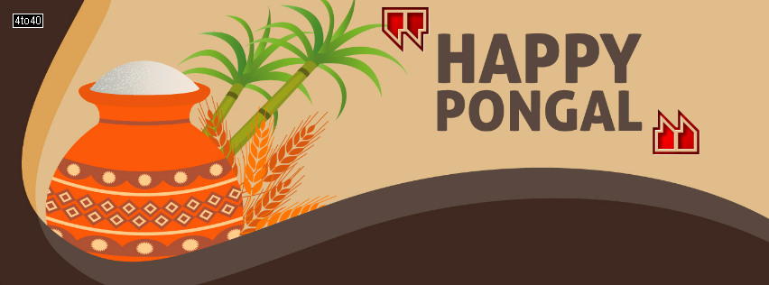 Happy Pongal Designer Facebook Cover