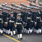 Indian Navy contingent marching past at the Rajpath during the 68th Republic Day parade in New Delhi