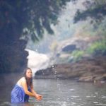 When the festival concludes next month, various types of food are prepared to mark the end of the day. It is said that every item has to be in 108 pieces. In this picture, a woman takes a holy bath at river Saali.