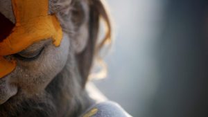 A Hindu holy man, or sadhu, smeared with ashes is pictured as he sits at the premises of Pashupatinath Temple during the Shivaratri festival in Kathmandu, Nepal. Countries like India and Nepal celebrate Maha Shivaratri, movement of devotees and Sadhus has started growing dense at Pashupatinath temple area for one of the biggest Hindu festivals