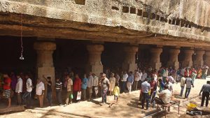 Devotees take out a procession, Bhole ki baraat or Shiva’s baraat, in the evening