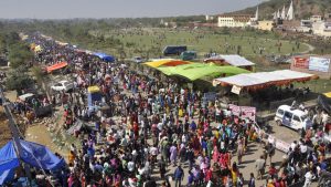 Devotees throng at Maha Dev Mandir at Saketri