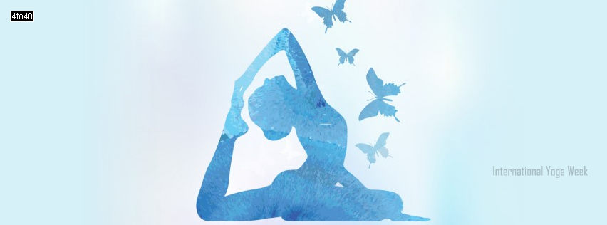 Facebook cover with Yoga Posture