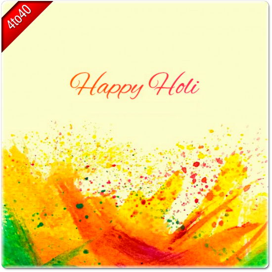 Holi artistic background greeting card