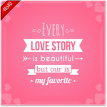 Love Story Valentine's Day Greeting Card