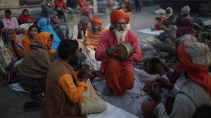 On the other hand, people, on the occasion, are seen dancing and singing in the honor of god Shiva