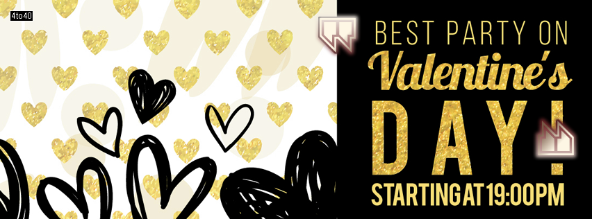 Valentines Day Party Facebook Cover