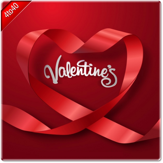 Valentine's Day Red Background Greeting Card