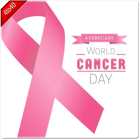 World Cancer Day Pink Ribbon Greeting Card