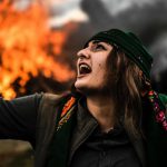 A Kurdish woman dances in front of a fire as Turkish Kurds gather for Newroz celebrations for the new year in Diyarbakir, southeastern Turkey. Newroz (also known as Nawroz or Nowruz) is an ancient Persian festival, which is also celebrated by Kurdish people, marking the first day of spring