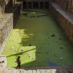 A young boy pictured at Gandhak Baoli, in Mehraulli. According to the DJB official, the water utility has been focusing on water bodies which have sewage inflow from nearby villages