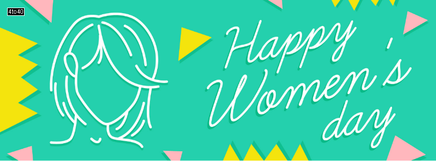 Abstract women day Facebook cover