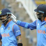 In the final stages of India’s innings, Kohli’s unbeaten 81, aided by Yuvraj Singh’s (R) 32-ball 53, helped India near 300.