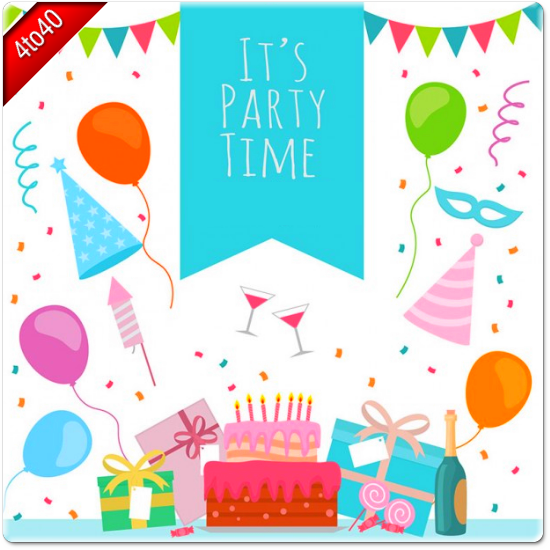 It's Party Time - Happy Birthday Greeting