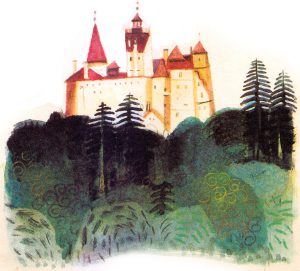 The Bran Castle in the Carpathians