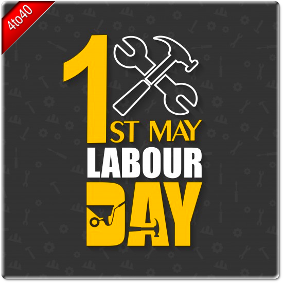 1st May Labour Day Greeting Card