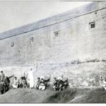 A protest few days after the massacre. People in this picture are pointing at the bullet marks from the firing.