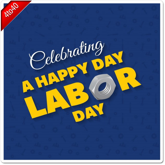 Celebrating A Happy Day Labour Day Greeting Card