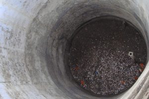 Present day look of the well in which people jumped out of panic. 120 dead bodies were recovered.