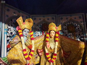 Radha Krishna idol at Mata ki Chowki