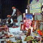 Stage set for Sunderkand Path Puja