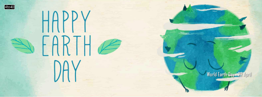Watercolor Earth Day Banner