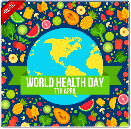 World Health Day Fruits Bgd Greeting Card