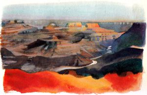 The spectacular Grand Canyon was carved by the Colorado River.