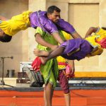 Artists from Odisha state perform during the Cultural Fest at India Gate lawns.