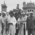 Indira Gandhi exits Shri Harminder Sahib, Amritsar after offering prayers on June 23, 1984. A military operation code-named Blue Star was launched by the Indira Gandhi government against the surging Khalistani movement on June 06,1984 with Indian armed forces taking control of the complex the following day. The move was viewed as a grave affront to the holiest shrine of the Sikh community.