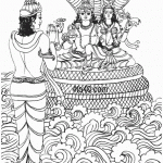 Lord Vishnu Goddess Lakshmi on Sheshnaag