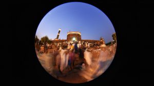 Ramzan is a month of prayers, of feasting and charity, a time to contemplate and seek communion with God. The holy month of Ramzan in India began on 29th May based on the visual sighting of the moon. Photographer Arun Sharma spent time circling around the Jama Masjid in Delhi with his fish-eye lens, looking at Ramzan from a different perspective. In Islam, the circle is said to represent the unity of the monotheistic God as well as the city of Mecca. It suggests infinity, a world of eternal peace and harmony.
