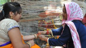 The celebrations begin three days ahead of the actual day with women observing fast.