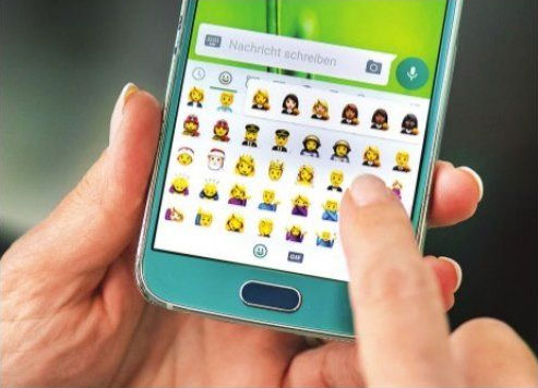 Use of Emoji icons in smartphones