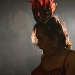 A member of Dancing Queens, a professional transgender-led troupe, during a performance at Parel in Mumbai