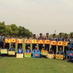 The Bharat scouts and guides group from govt co-ed senior secondary school of Baprola, Najafgarh took part in the rally against the consumption of tobacco on World No Tobacco Day.